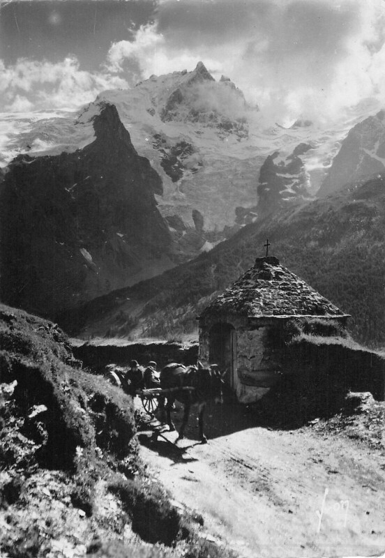 Carte postale ancienne Le Chazalet Massif Meije