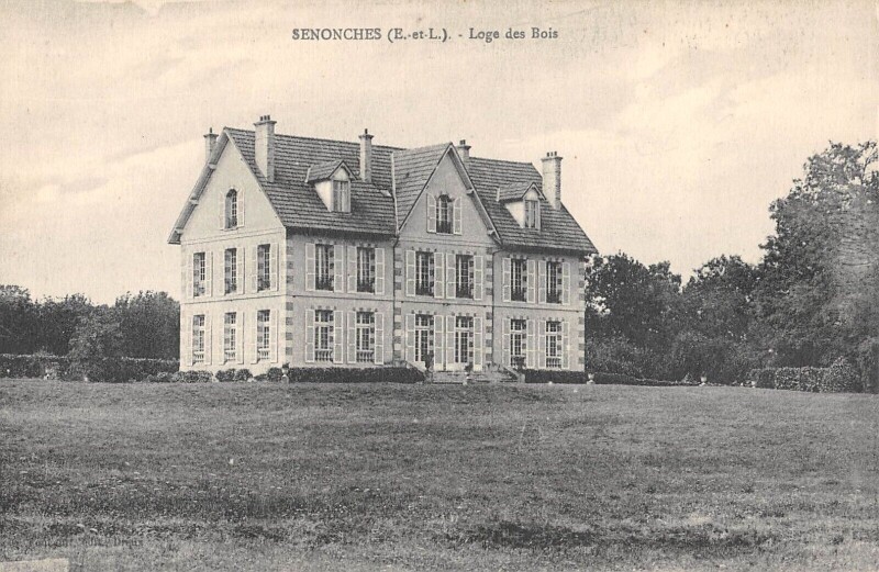 Carte postale ancienne Senonches Loge Des Bois à Senonches