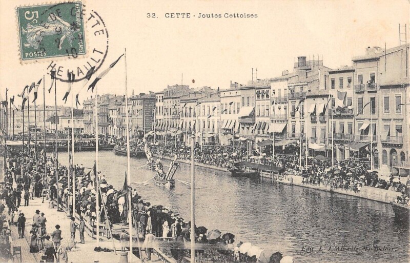 Carte postale ancienne Cette Joutes Cettoises