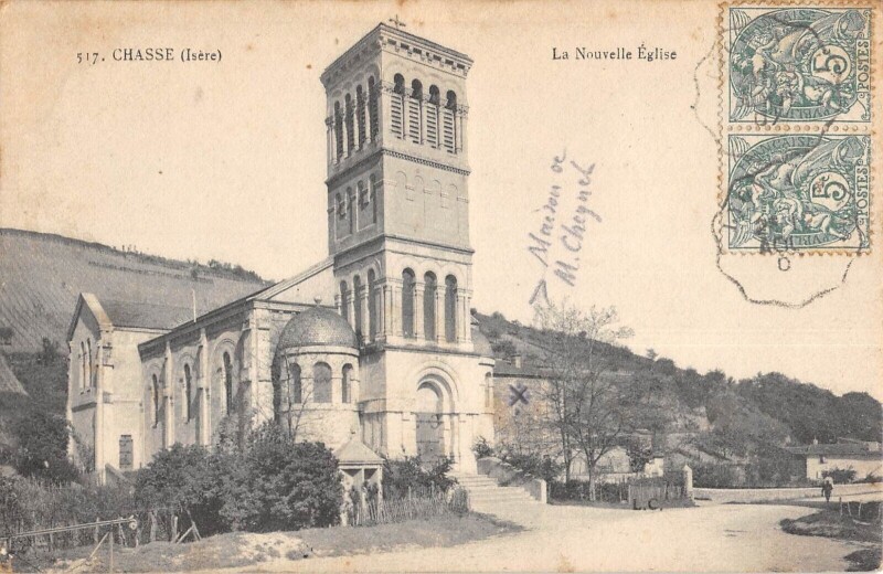 Carte postale ancienne Chasse La Nouvelle Eglise