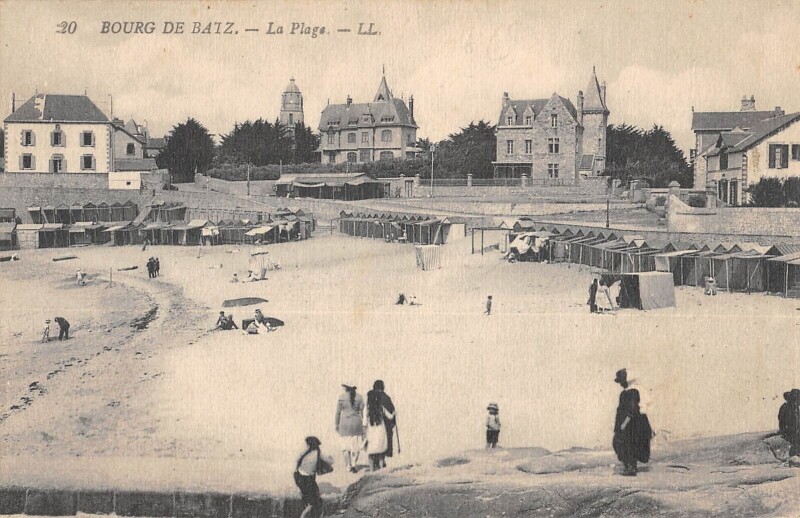 Carte postale ancienne Bourg De Batz La Plage