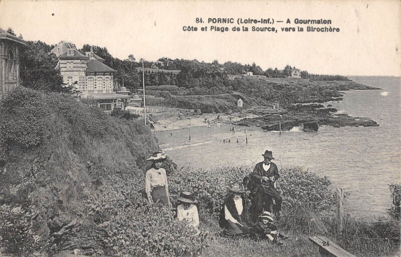 Carte postale ancienne Pornic A Gourmalon Vers La Briochere à Pornic