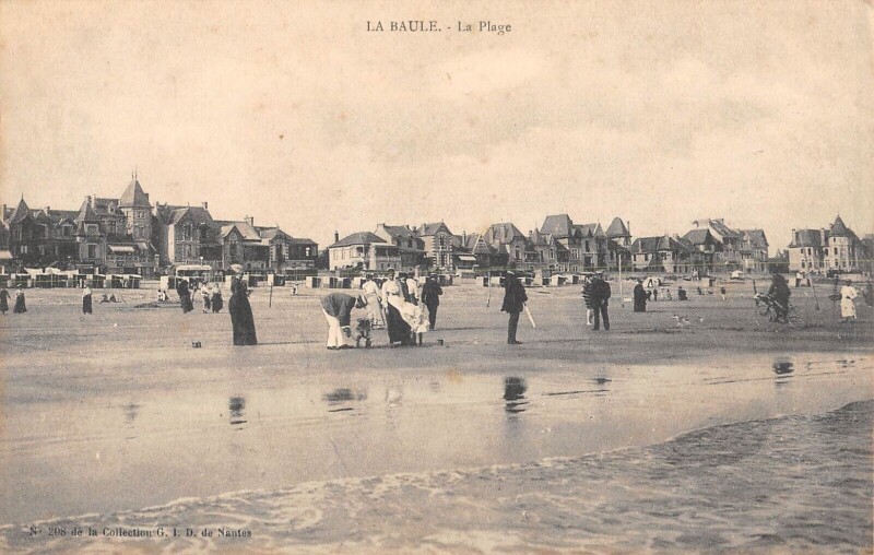 Carte postale ancienne La Baule La Plage