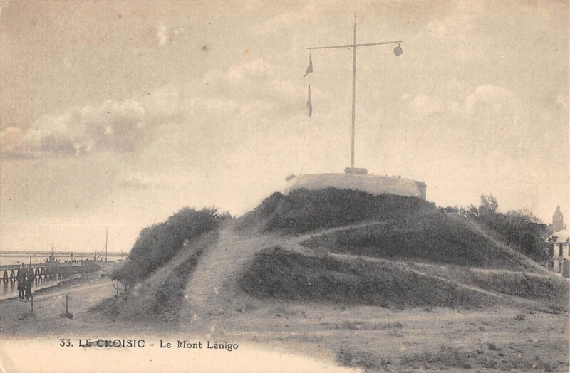 Carte postale ancienne Le Croisic Le Mont Lenigo au Croisic