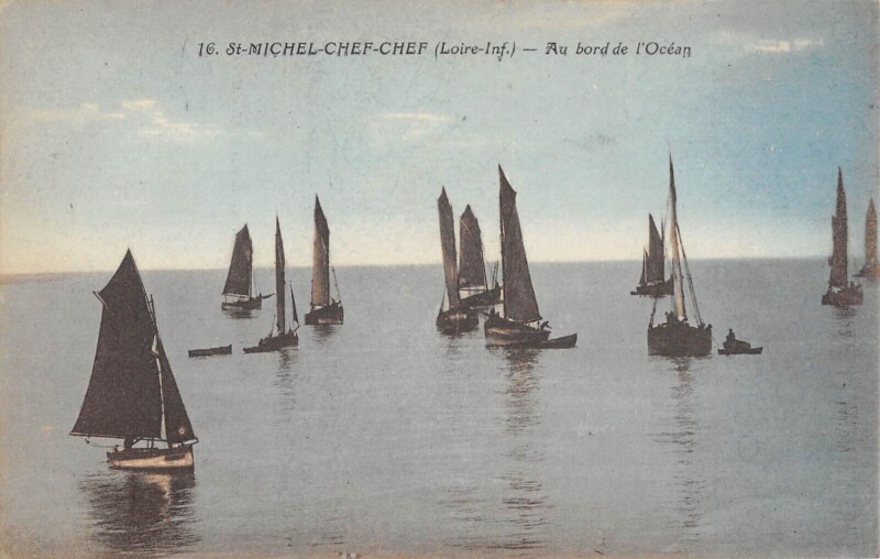 Carte postale ancienne Saint Michel Chef Chef Au Bord De L'Ocean à Saint-Michel-Chef-Chef