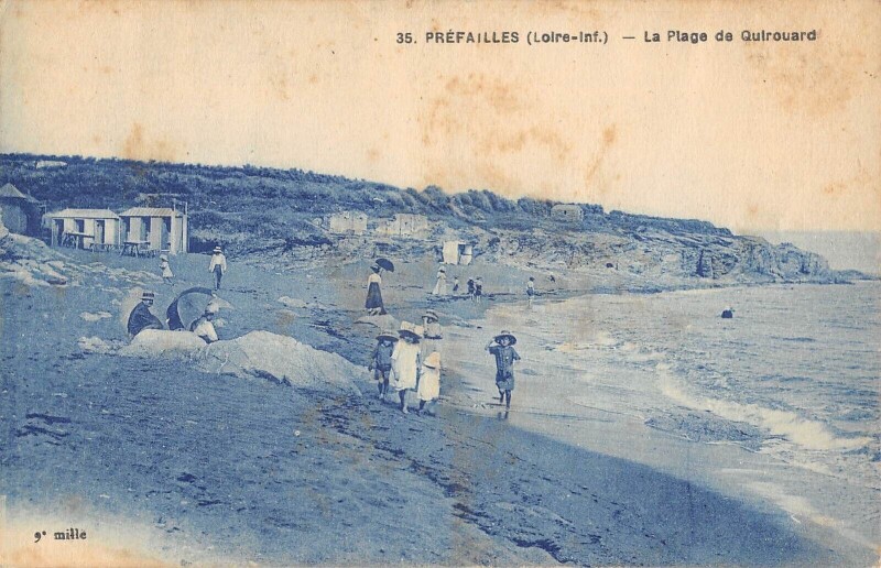 Carte postale ancienne Prefailles Plage De Quirouard