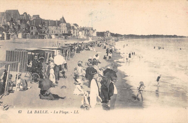 Carte postale ancienne La Baule La Plage
