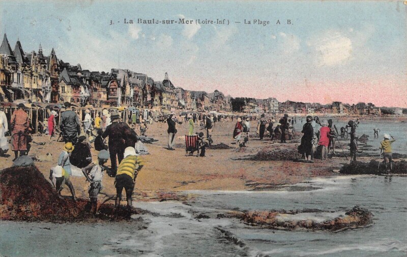 Carte postale ancienne La Baule Sur Mer La Plage