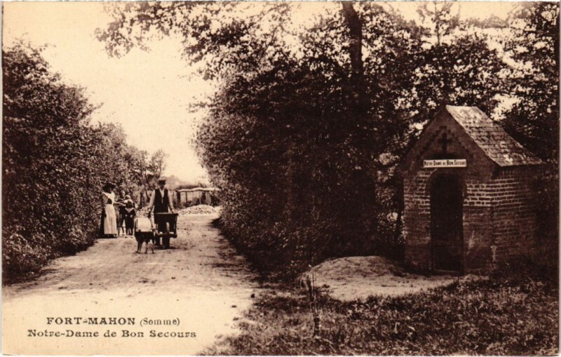 Carte postale ancienne Fort-Mahon-Plage Notre-Dame de Bon Secours à Fort-Mahon-Plage