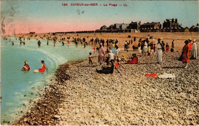 Carte postale ancienne Cayeux-sur-Mer La Plage à Cayeux-sur-Mer