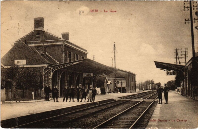 Carte postale ancienne Rue La Gare