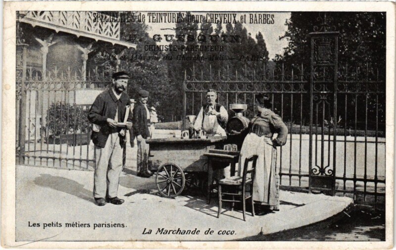 Carte postale ancienne Paris Petits Metiers la marchande de coco