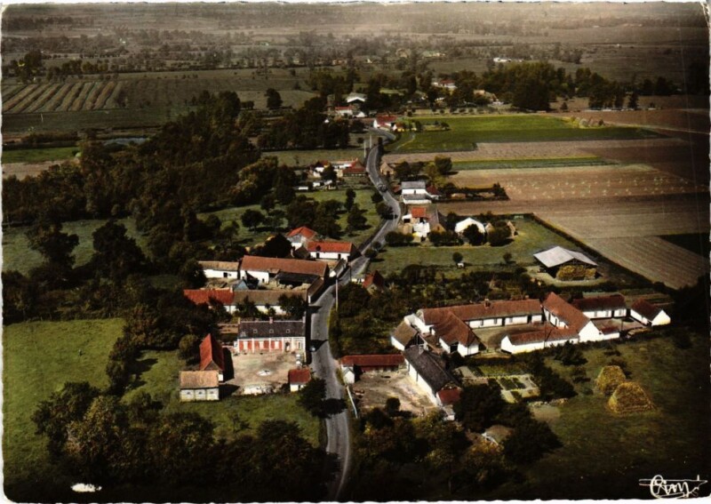 Carte postale ancienne Ponthoile Vue Aerienne à Ponthoile