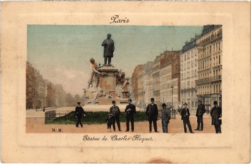 Carte postale ancienne Paris 11e Statue de Charles Floquet à Paris 11e