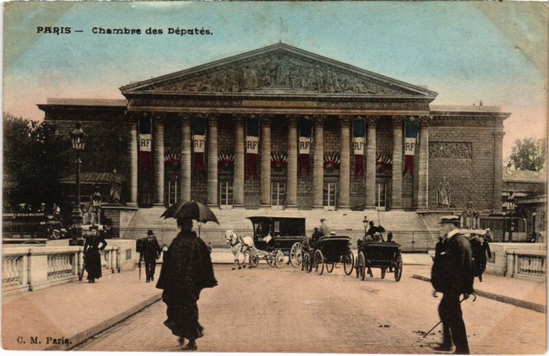 Carte postale ancienne Paris 7e Chambre des Deputes à Paris 7e
