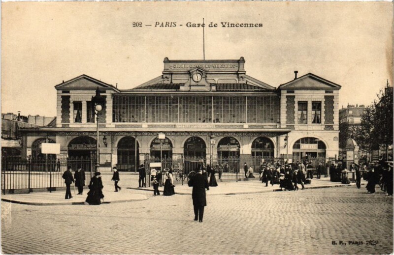 Carte postale ancienne Gare de Vincennes à Paris 12e
