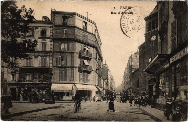 Carte postale ancienne Rue d'Armaillé à Paris 17e