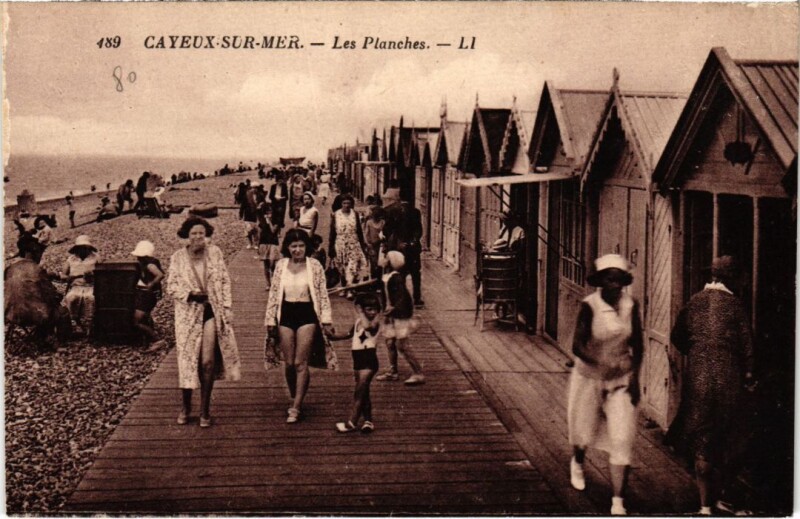 Carte postale ancienne Cayeux-sur-Mer Les Planches à Cayeux-sur-Mer