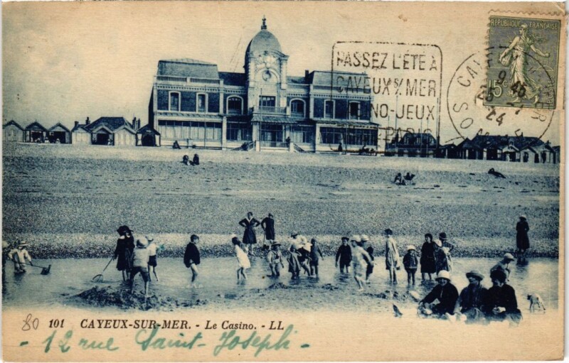 Carte postale ancienne Cayeux-sur-Mer Le Casino à Cayeux-sur-Mer