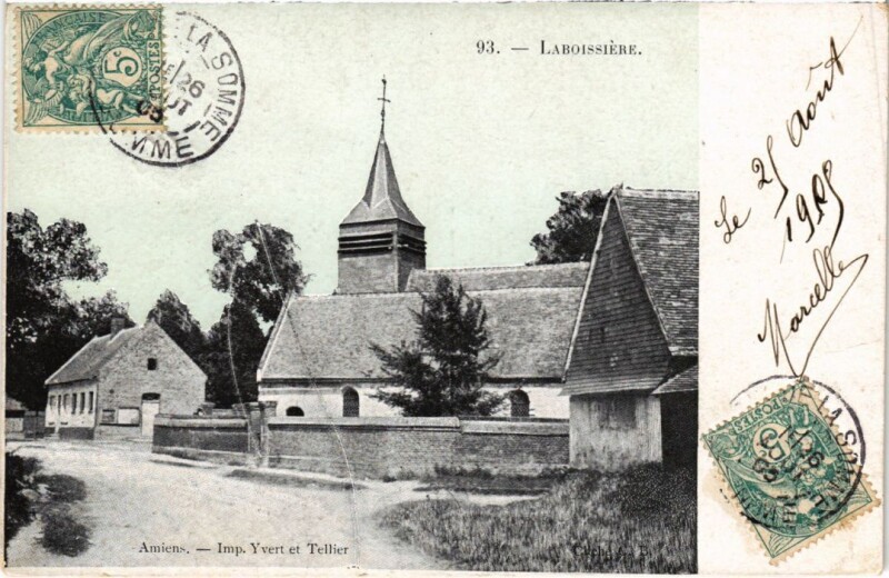 Carte postale ancienne Laboissiere Village Scene
