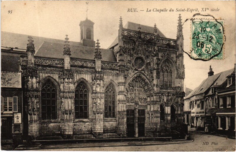 Carte postale ancienne Rue La Chapelle du Saint-Esprit
