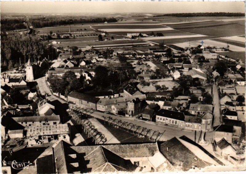 Carte postale ancienne Mericourt-l'Abbe Vue Aerienne