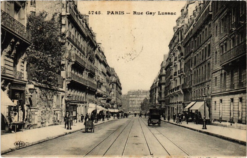 Carte postale ancienne Paris 5e Rue Gay-Lussac à Paris 5e