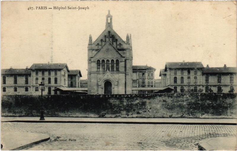 Carte postale ancienne Hôpital Saint-Joseph à Paris 14e