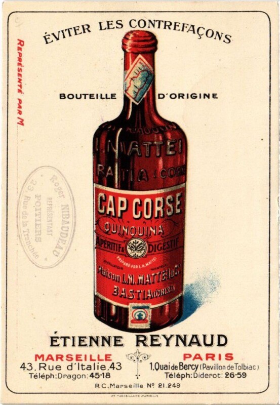 Carte postale ancienne Paris 13e 43, Rue d'Italie Etienne Reynaud Bouteille à Paris 13e