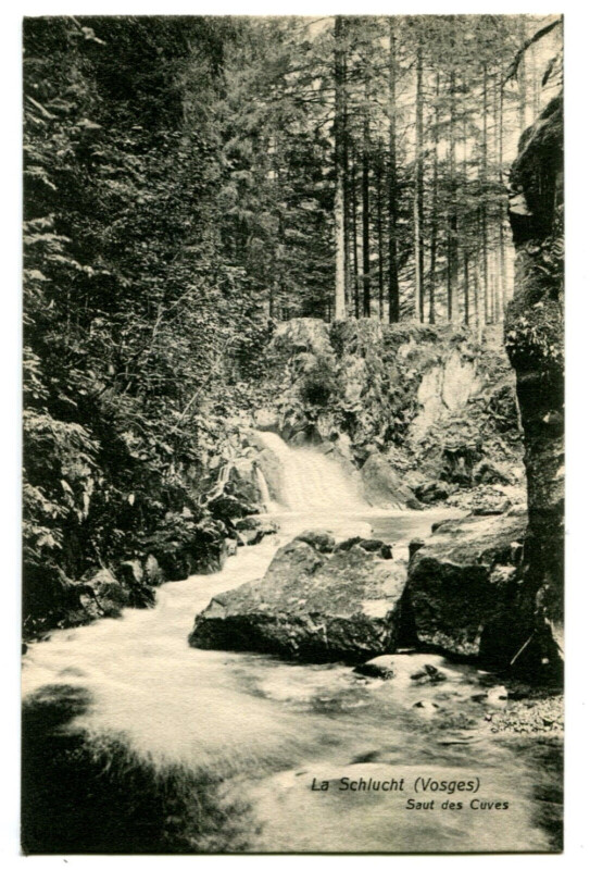 Carte postale ancienne Vosges la Schlucht Saut des Cuves
