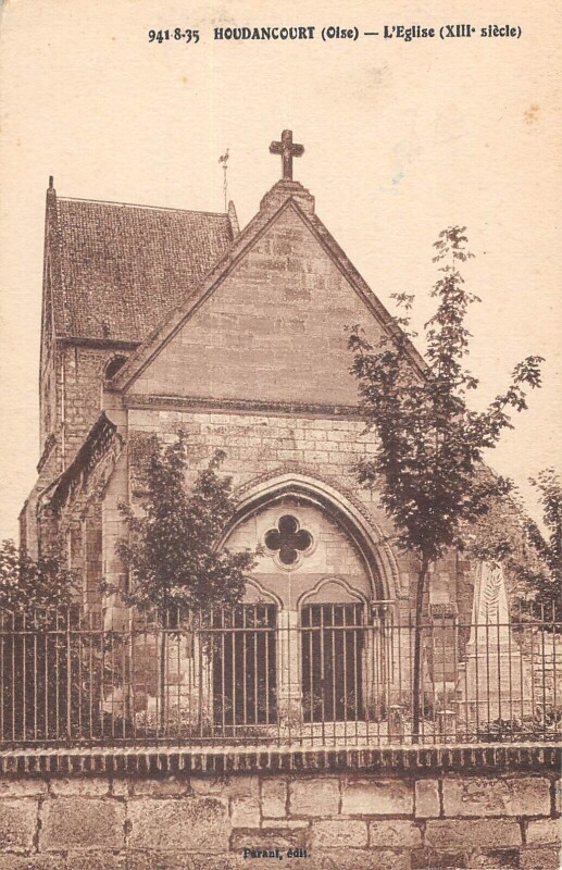 Carte postale ancienne Houdancourt Eglise à Houdancourt