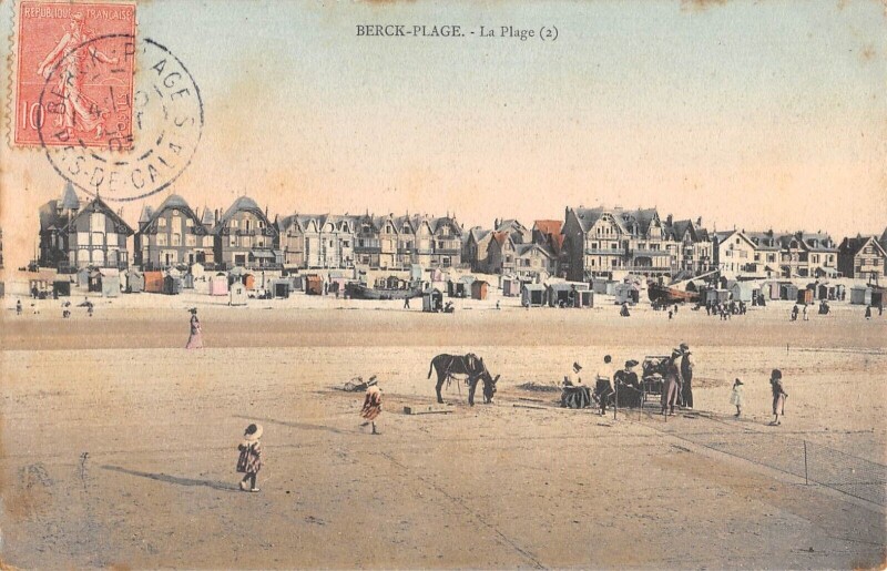 Carte postale ancienne Berck Plage La Plage à Berck