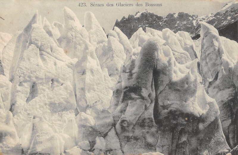 Carte postale ancienne Seracs Des Glaciers Des Bossons