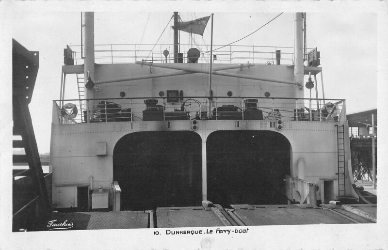Carte postale ancienne Dunkerque Le Ferry Boat à Dunkerque