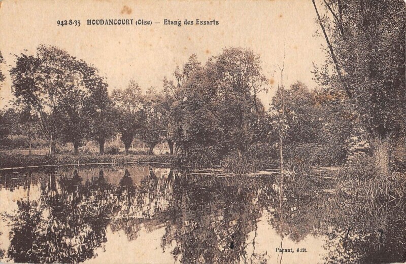 Carte postale ancienne Houdancourt Etang Des Essarts à Houdancourt