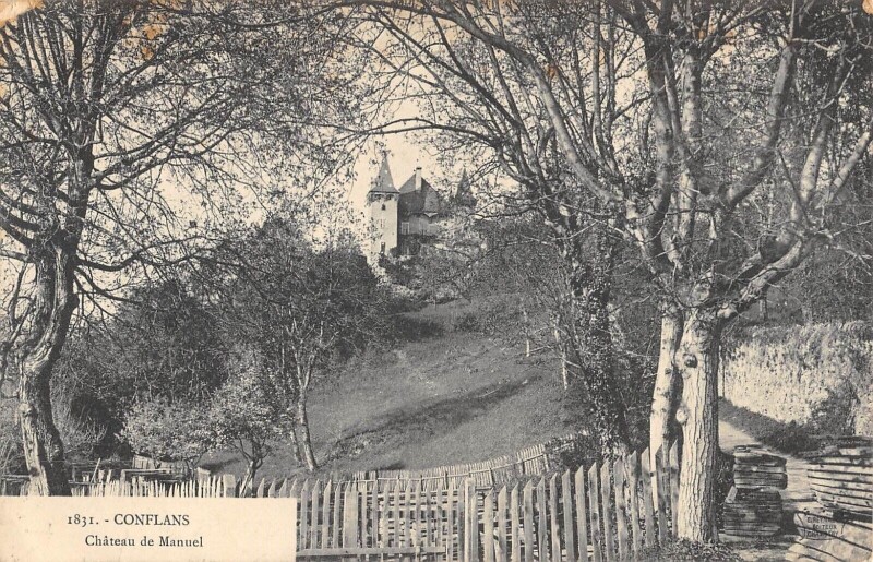 Carte postale ancienne Conflans Chateau De Manuel
