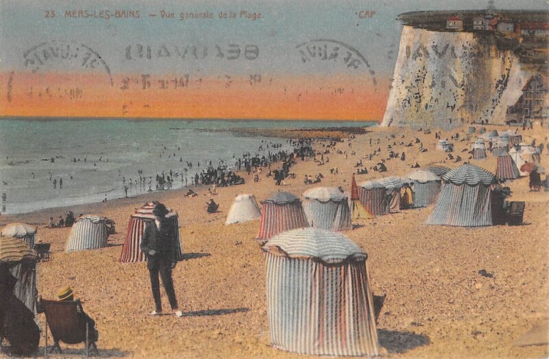 Carte postale ancienne Mers Vue Generale De La Plage