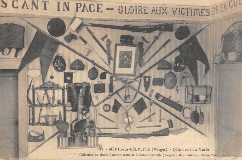 Carte postale ancienne Menil Sur Belvitte Cote Droit Du Musee