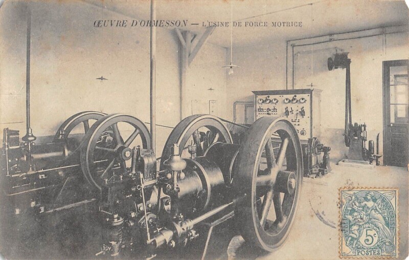 Carte postale ancienne Noisy Le Grand Oeuvre D'Ormesson L'Usine De Force Motrice à Noisy-le-Grand
