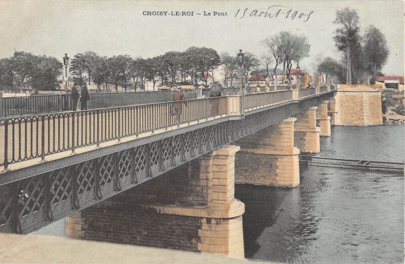 Carte postale ancienne Choisy Le Roi Le Pont à Choisy-le-Roi