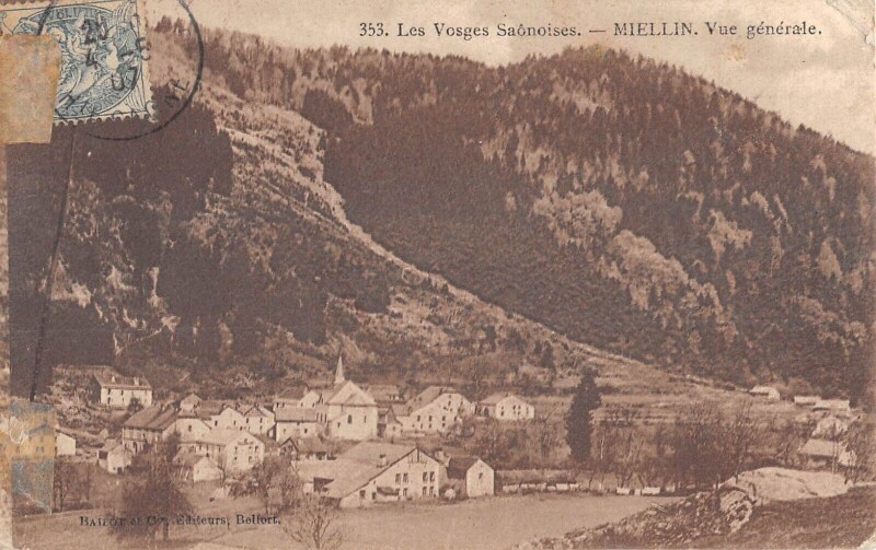 Carte postale ancienne Miellin Vue Generale