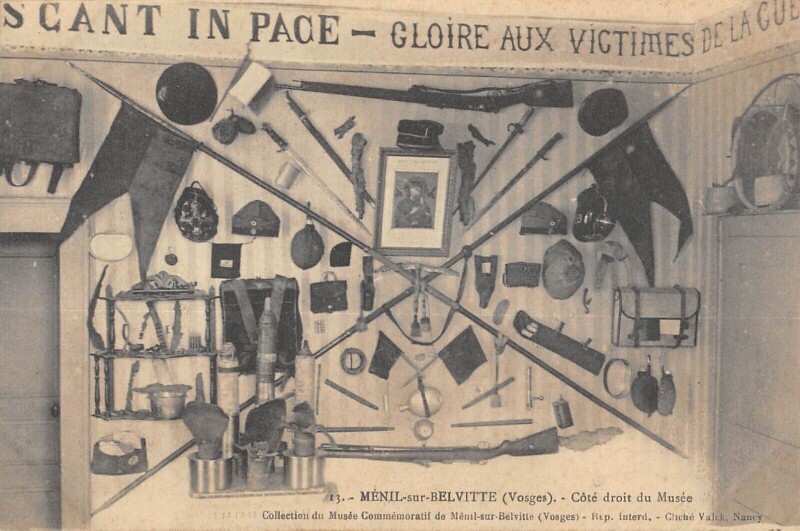 Carte postale ancienne Menil Sur Belvitte Cote Droit Du Musee