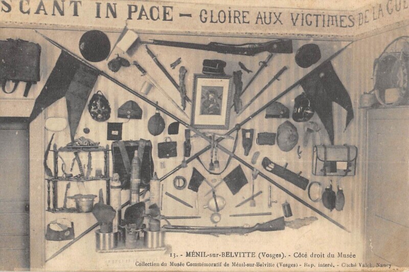 Carte postale ancienne Menil Sur Belvitte Cote Droit Du Musee