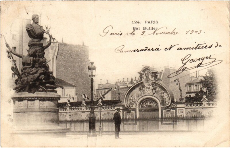 Carte postale ancienne Bal Bullier à Paris 5e