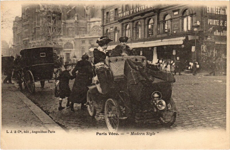 Carte postale ancienne Paris Vecu. Modern style