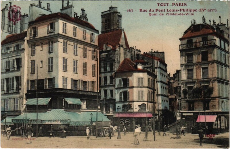 Carte postale ancienne Tout Paris 167 4e Rue du Pont Louis Philippe