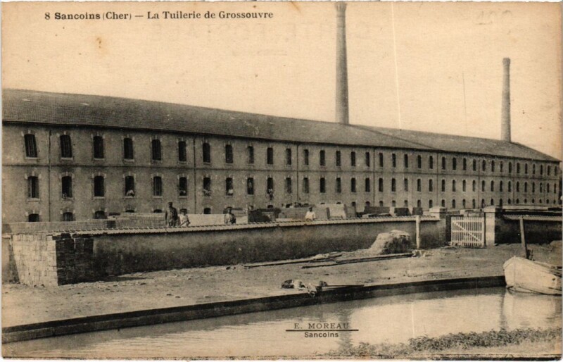 Carte postale ancienne Sancoins La Tuilerie de Grossouvre à Grossouvre