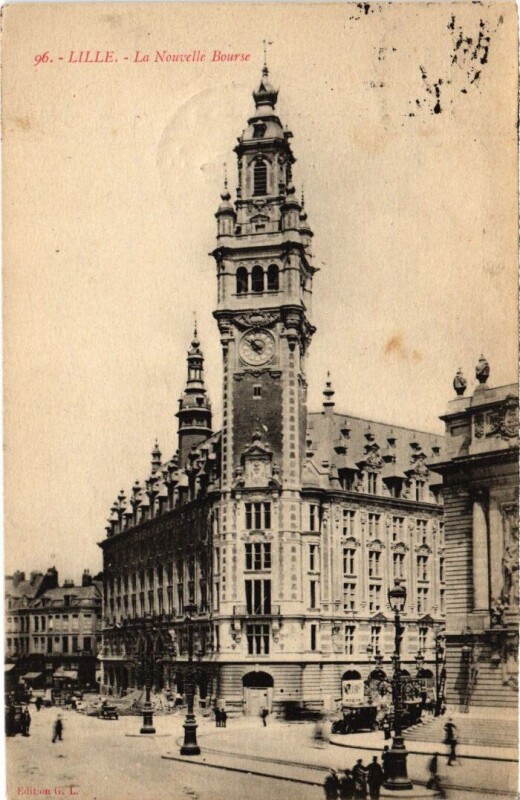 Carte postale ancienne LIlLE La Nouvelle BOurse à Lille