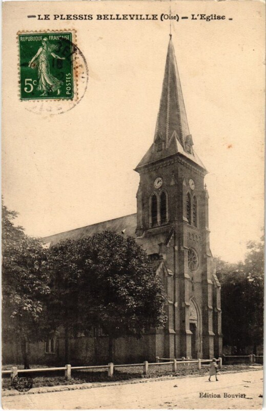 Carte postale ancienne Le Plessis Belleville l'Eglise au Plessis-Belleville