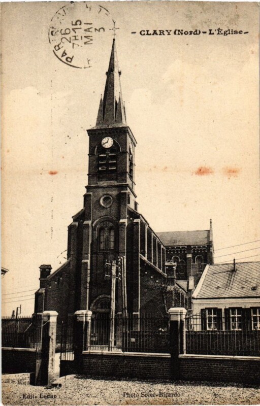 Carte postale ancienne Clary l'Eglise à Clary